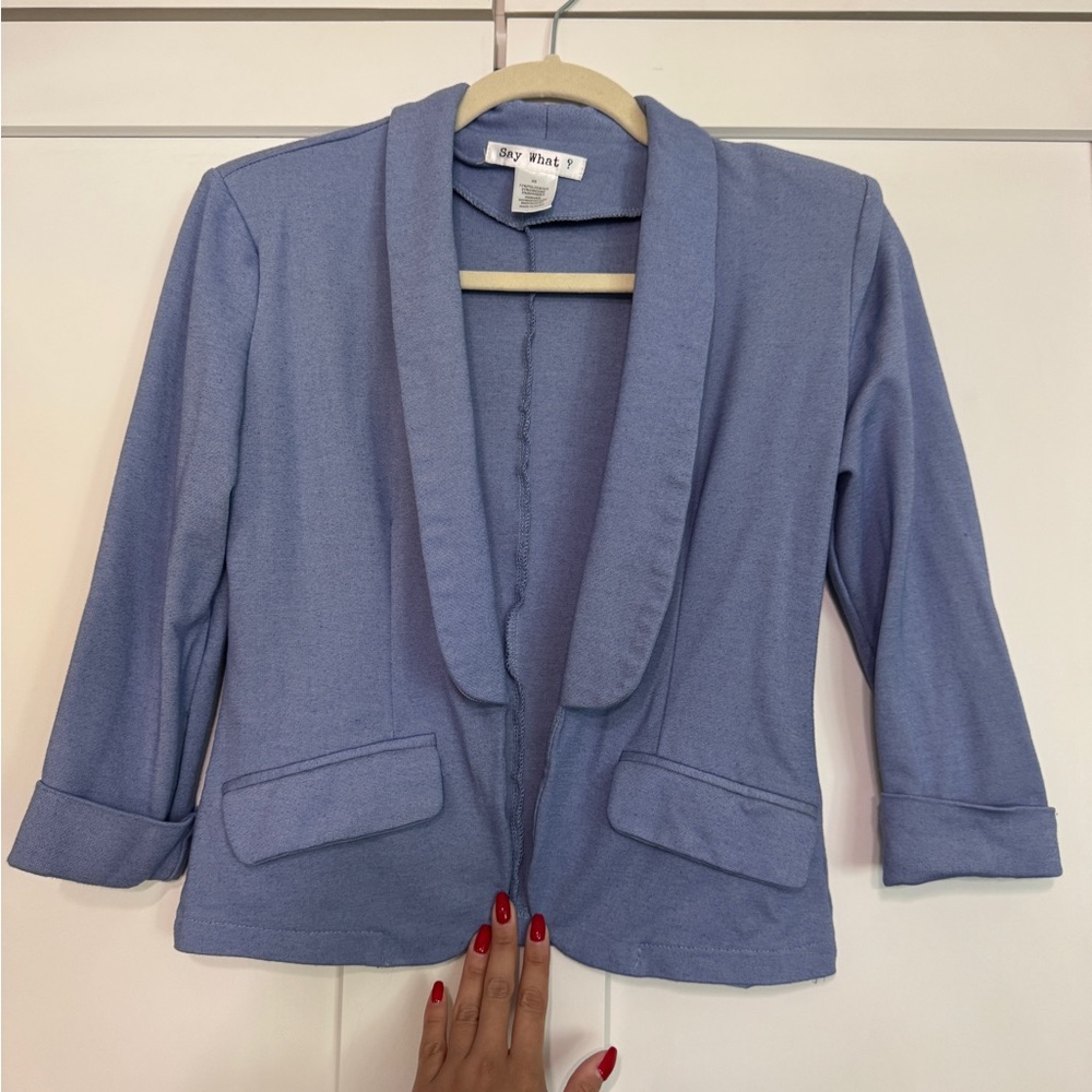 Say What? Light Blue Blazer
